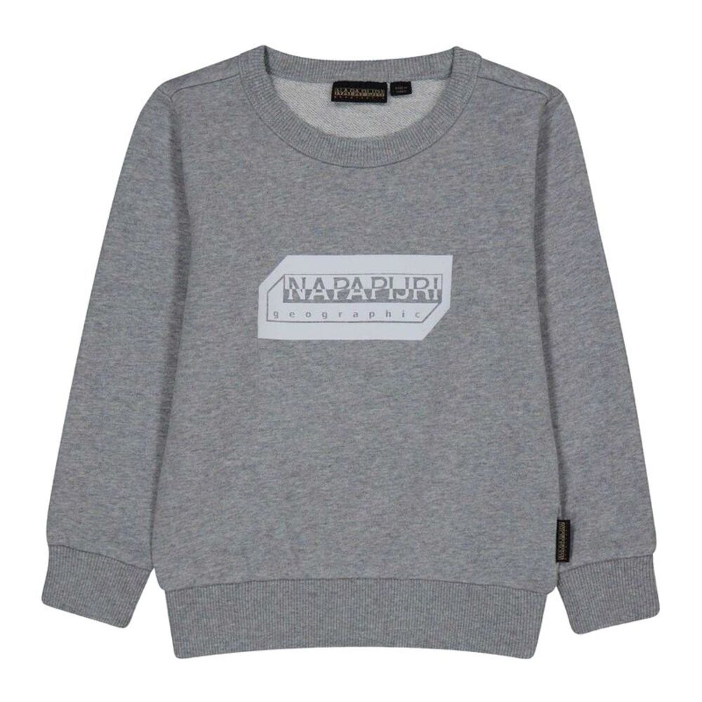 Napapijri Childrens/Kids Kitik Print Logo Sweatshirt / Gray